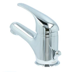 OK Wastafelkraan Met Hendel En Waste Chroom -Prachtige Badkamerwinkel 123 8654