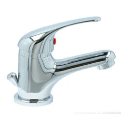 OK Wastafelkraan Met Hendel En Waste Chroom -Prachtige Badkamerwinkel 123 8657