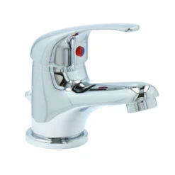 OK Wastafelkraan Met Hendel En Waste Chroom -Prachtige Badkamerwinkel 123 8658