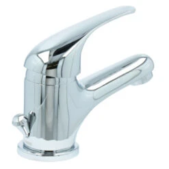 OK Wastafelkraan Met Hendel En Waste Chroom -Prachtige Badkamerwinkel 123 8660