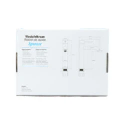 Atlantic Wastafelkraan Spencer Met Hendel RVS -Prachtige Badkamerwinkel 123 8710