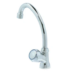 Handson Fonteinkraan Thomas C-uitloop Met Draaiknop Chroom -Prachtige Badkamerwinkel 123 8819