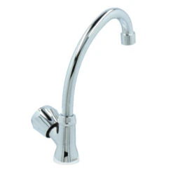 Handson Fonteinkraan Thomas C-uitloop Met Draaiknop Chroom -Prachtige Badkamerwinkel 123 8821