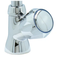 Handson Fonteinkraan Thomas C-uitloop Met Draaiknop Chroom -Prachtige Badkamerwinkel 123 8825