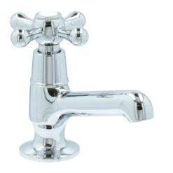 Handson Fonteinkraan Louise Met Draaiknop Chroom -Prachtige Badkamerwinkel 123 8861