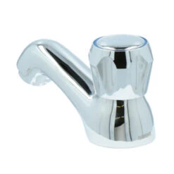 Handson Fonteinkraan Thomas Lage Uitloop Met Draaiknop Chroom -Prachtige Badkamerwinkel 123 8869