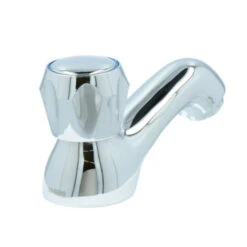 Handson Fonteinkraan Thomas Lage Uitloop Met Draaiknop Chroom -Prachtige Badkamerwinkel 123 8871