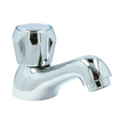 Handson Fonteinkraan Thomas Lage Uitloop Met Draaiknop Chroom -Prachtige Badkamerwinkel 123 8873