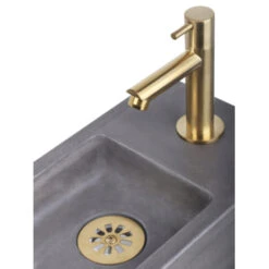 Differnz Fonteinkraan Recht Mat Goud -Prachtige Badkamerwinkel 123 8884