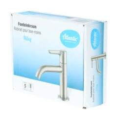 Atlantic Fonteinkraan Riley Met Hendel RVS -Prachtige Badkamerwinkel 123 8932