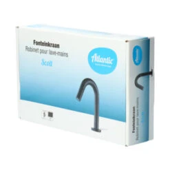 Atlantic Fonteinkraan Scott Met Draaiknop Zwart -Prachtige Badkamerwinkel 123 8943
