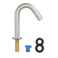 Atlantic Fonteinkraan Scott Met Draaiknop RVS -Prachtige Badkamerwinkel 123 8953