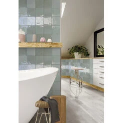 Wandtegel Sava Blauw 13x13 Cm 1m² -Prachtige Badkamerwinkel 123 8971