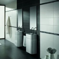 Wandtegel Mat Wit 25x40 Cm 1,4 M² 7 Wandtegel Mat Wit 25x40 Cm 1,4 M² -Prachtige Badkamerwinkel 123 9042