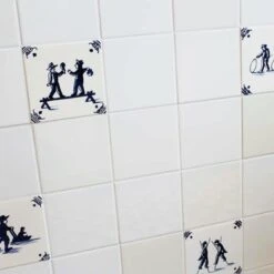 Wandtegel Dokkums Oud Wit 13x13 Cm 0,51 M² -Prachtige Badkamerwinkel 123 9045