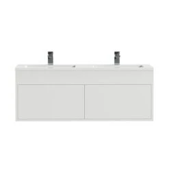 Tiger Helsinki Badkamermeubel 120 Cm Hoogglans Wit Met Wastafel Polybeton Hoogglans Wit -Prachtige Badkamerwinkel 123 919