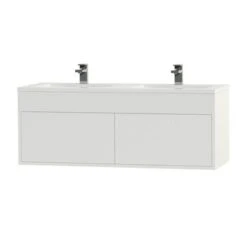 Tiger Helsinki Badkamermeubel 120 Cm Hoogglans Wit Met Wastafel Polybeton Hoogglans Wit -Prachtige Badkamerwinkel 123 920