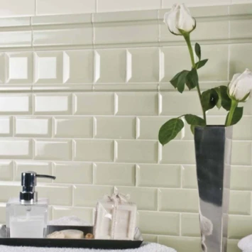 Wandtegel Metro Creme 10x20 Cm 0,96 M² 4 Wandtegel Metro Creme 10x20 Cm 0,96 M² - Afbeelding 2