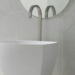 Wandtegel Aspen Marmer Wit/Grijs 25x33 Cm 1,5 M² -Prachtige Badkamerwinkel 123 9262