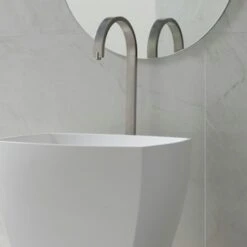 Wandtegel Aspen Marmer Wit/Grijs 25x33 Cm 1,5 M² -Prachtige Badkamerwinkel 123 9263