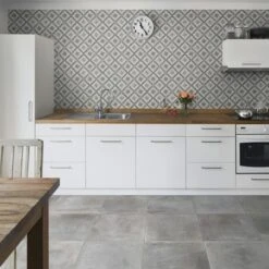 Vloertegel Dust Grigio 60,4x60,4 Cm 1,46 M² -Prachtige Badkamerwinkel 123 9304