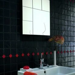 Mozaïektegel Java Zwart 30x30 Cm -Prachtige Badkamerwinkel 123 9406